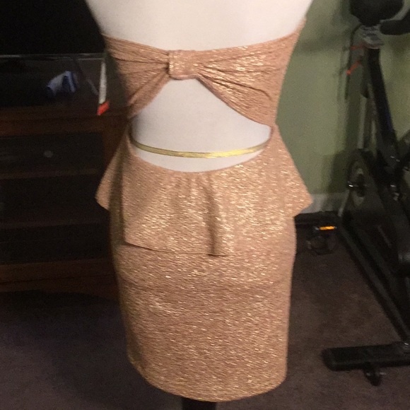 Rose Gold Party Dress - Picture 5 of 8